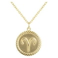 thumbnail image 1 of Coin Pendant Necklace in Solid Gold (16 Inches), 1 of 4