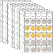 Coin Pocket Pages, 10-Page PVC Coin Collecting Binder Pages, Fits 9-Hole Binders, 30-Pocket Coin Holder Sheets, Protects Coins from Dust and Moisture