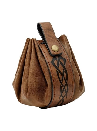 Leather Pouch Drawstring 