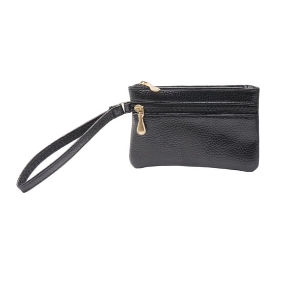 Coin Purse Card Holder PU Leather Zipper Pouch Small Wallet Storage Bag Lightweight Mini Clutch Organizer Long Design For Women Daily Commute Travel(C)
