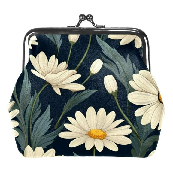 Coin Purse Daisy Change Pouch Wallet for Women