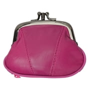 Coin Purse Double Frame with Zipper Pocket by Marshal