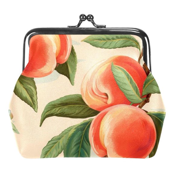 Coin Purse Peach Change Pouch Wallet for Women