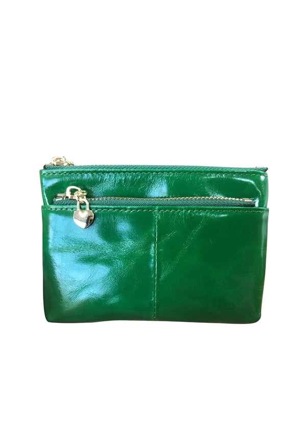 Coin Purse Pouch Change Card Holder Small Wallet with Keychain for Women and Men