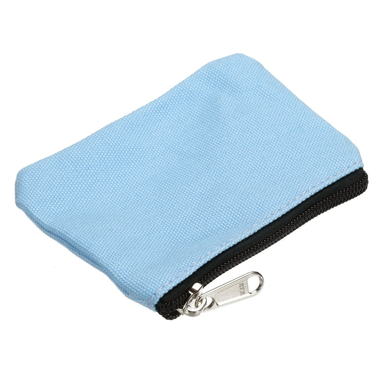 HE CHOOSES D050 Three-Dimensional Square Mesh Coin Purse Storage Bag, Size  S - Grey Blue