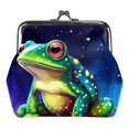 thumbnail image 1 of Coin Purse Starry Frog Change Pouch Wallet for Women, 1 of 7
