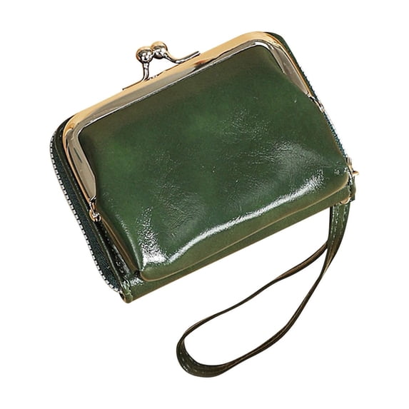 Coin Purse for Women, Zip Around Wallet with Snap Closure and Card Holder, Compact Mini Wallet with Zippered Pouch for Cash and Cards, Portable Organizer for Daily Essentials