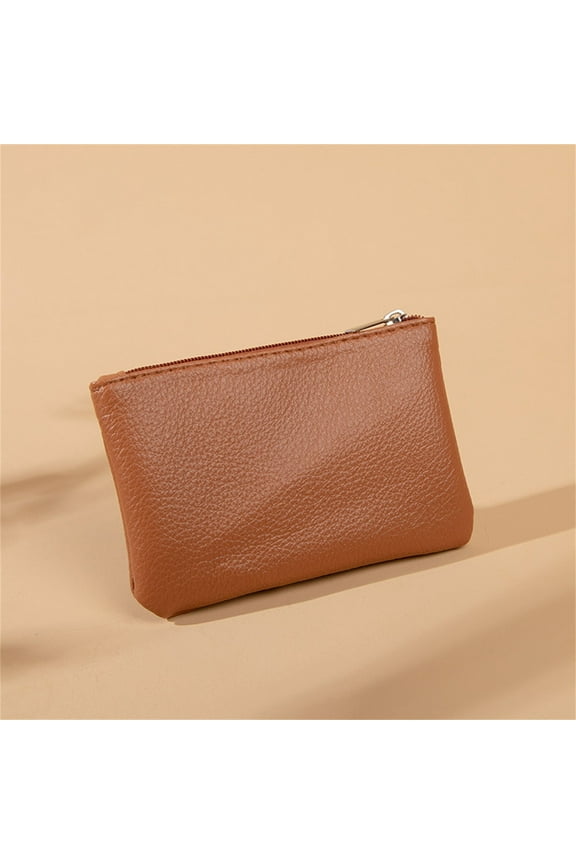 Coin Purse Zipper Coin Purse - Slim Wallet for Cards Cash Keys Organizer, Minimalist Design with Ring Pull, Compact Pouch Bag, Card Holder for Travel Zipper Wallet