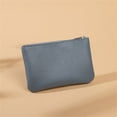 thumbnail image 1 of Coin Purse with Zipper, Slim PU Leather Card Holder Wallet, Mini Coin Wallet with Keychain, Small Zipper Pouch for Cards, Cash, Keys, Compact Travel Wallet for Women, Men, 1 of 7