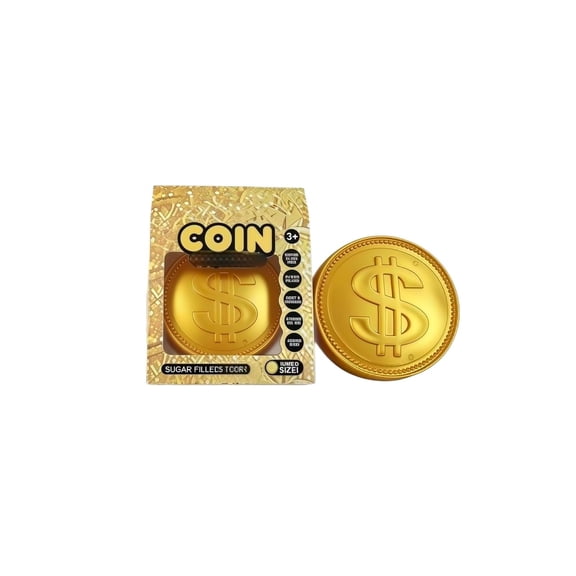 Coin Shape Toy, Large Filled Soft Design, Slow Rising Squeeze Desk Fidget Accessory
