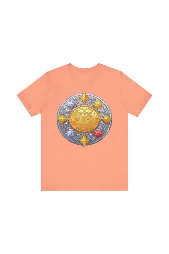 Coin Shirt, Shirt with Coin, Tee Shirt with Gold Coin, Shirt with Antique Coin