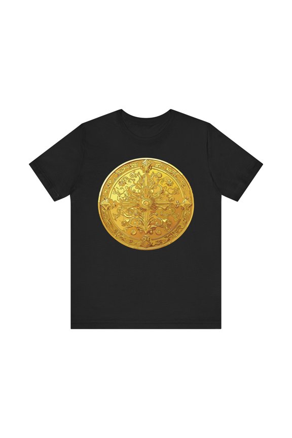 Coin Shirt, Shirt with Coin, Tee Shirt with Gold Coin, Shirt with Antique Coin