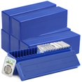 thumbnail image 1 of Coin Slab Storage Boxes, 6 Packs Coin Holder Organizer Boxes with 20 Slots, Plastic Coin Storage Cases Set for 120 Coin Slabs, Compatible with PCGS NGC PMGab Coin Holders(Boxes Only), 1 of 6