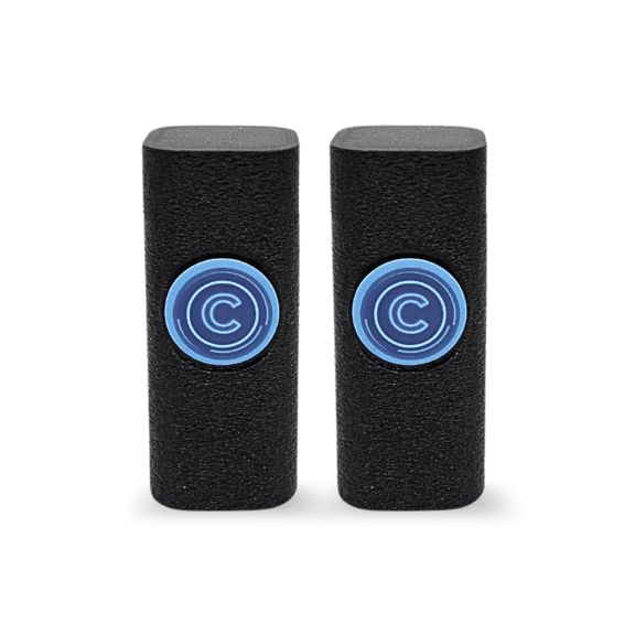 Coin Stacker for U.S. and Canadian Quarters, NFC-Enabled Smart Storage, Magnetic Twist-Lock Coin Holder, 2 Pack (Black)