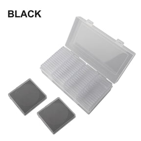 Coin Storage Box With Adjustable Foam Liner Transparent Case Organizer For Collection Foam Spacers Securely Hold Coins 20Mm-40mm Sturdy Plastic Container(black)