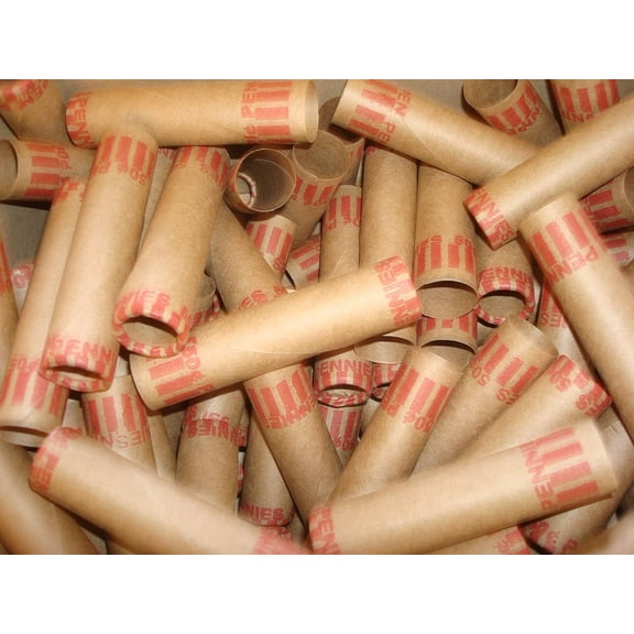 Coin Wrappers, 100 Count, Pennies