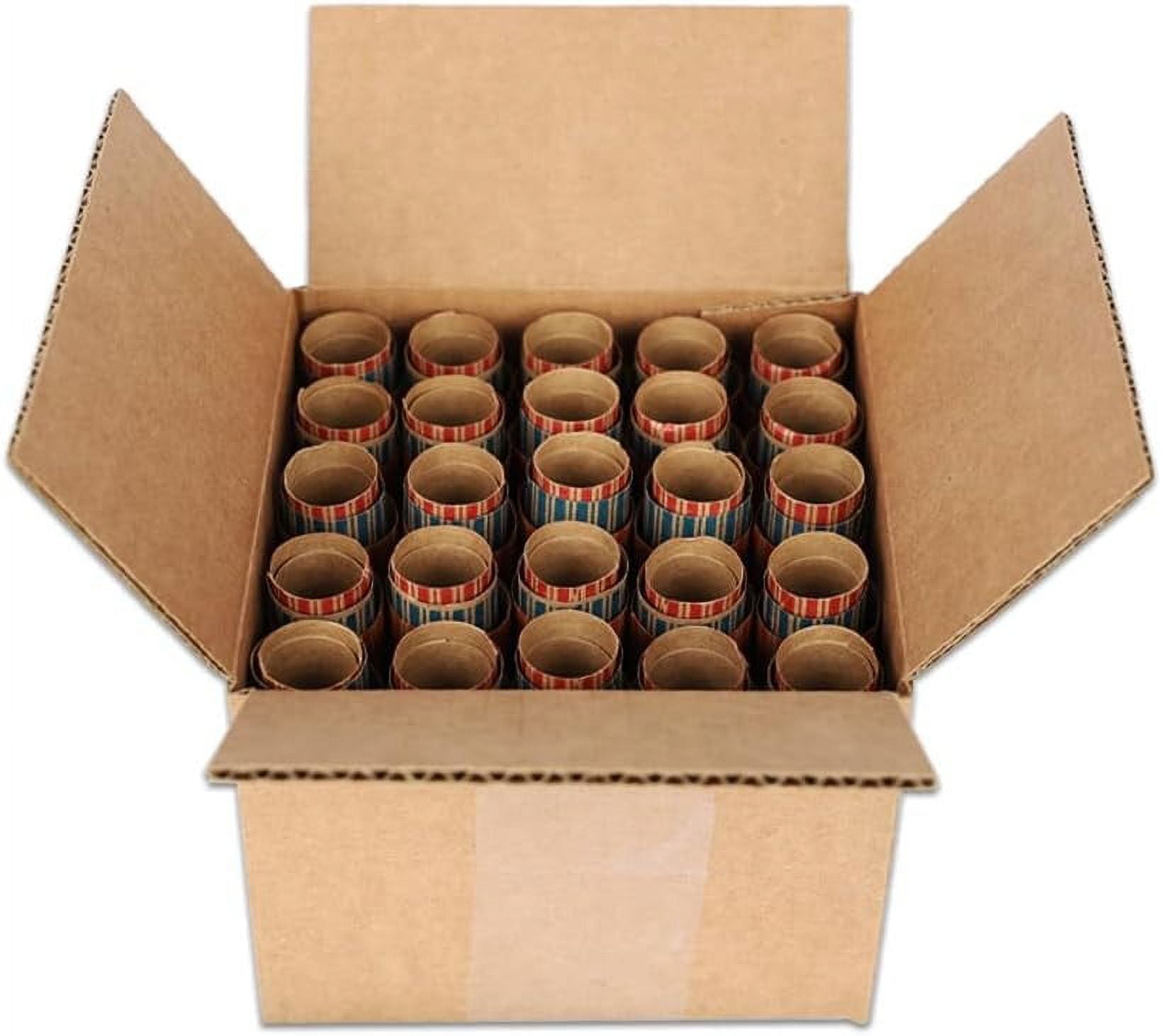Coin Wrappers Box Of 100 Penny, , Dime, Quarter Assorted