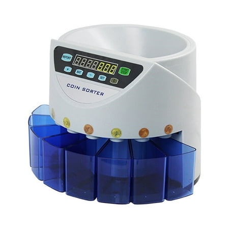 Coin sorting machine,Check Bank Restaurant Counter Sorter Euro 300 Auto Preset/total Euro 300 Auto Bank Restaurant 220v) Sorter Euro 300 Money Check Bank Auto Preset/total Money Grey &