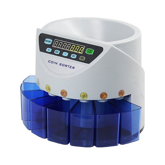 Coin sorting machine,Check Bank Restaurant Counter Sorter Euro 300 Auto Preset/total Euro 300 Auto Bank Restaurant 220v) Sorter Euro 300 Money Check Bank Auto Preset/total Money Grey &