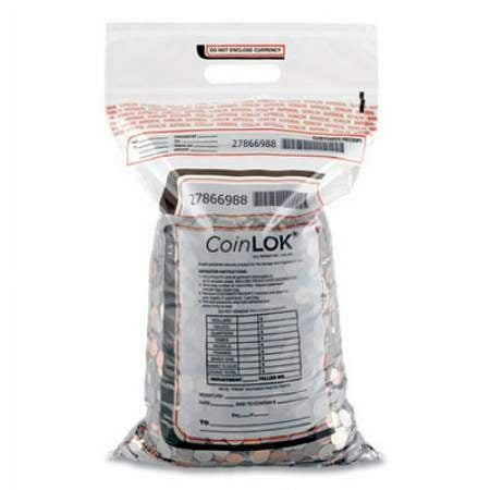 Coin Bag 12.5 x 25 12.5 x 25, 5 mil Thick, Plastic, Clear, 50/Pack