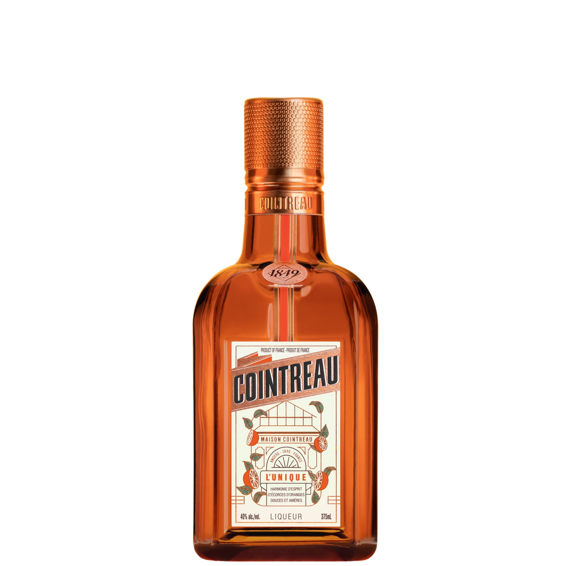 Cointreau Orange Liqueur Triple Sec, 375 ml Glass Bottle, 40% ABV