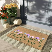 Coir Door Mat For Front Door Welcome Outdoor Mats Funny Doormats With Non (1 PC)