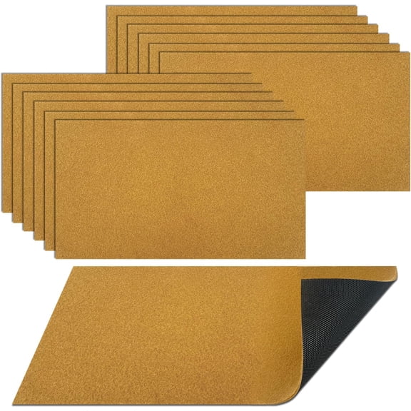 Coir Doormat, Artificial Blank Door Mats for Painting, Natural Brown Non-Slip Welcome Mats for Indoor Outdoor Entryway Front Porch, Easy to Clean Rubber Backing