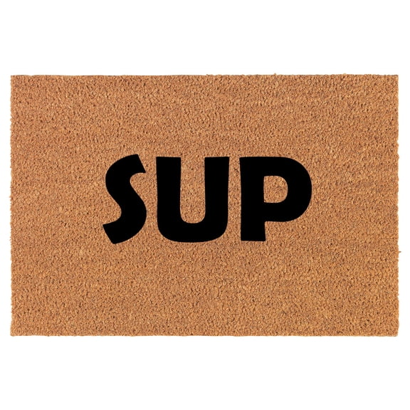Coir Doormat Front Door Mat New Home Closing Housewarming Gift Sup (24" x 16" Small)
