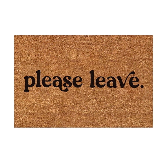 Coir Doormat Front Door, Ngxiha Funny Welcome Mat for New Home Closing Housewarming Gift