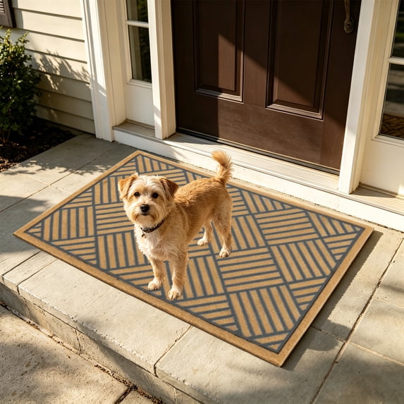 Coir Doormat Heavy Duty Rubber Backing Non-Slide Entrance Mat For Front Door High Traffic Dirt From Shoes Ecos Friendly Quality Cocoa Fiber