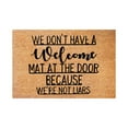 thumbnail image 1 of Coir Doormat Outdoor Entrance Funny Doormats Outside Spring Rugs for Home Durable Welcome Mat with Non-Slip Backing Welcome Mats for Entryway, Porch, 16x24 Inch, WE DON T HAVL A weIcome MAT, 1 of 6