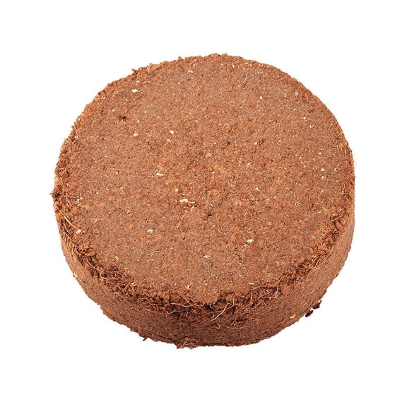 Coir Fiber Bricks, 3.15"x0.79" Compressed Coconut Coir Potting Medium for Grass, Flowers, and Plant Cultivation