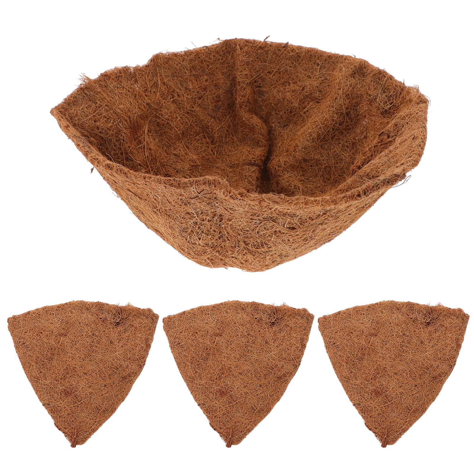 Coir Liner Planter Liners Round Coco Pots for Plants Home Accents Decor