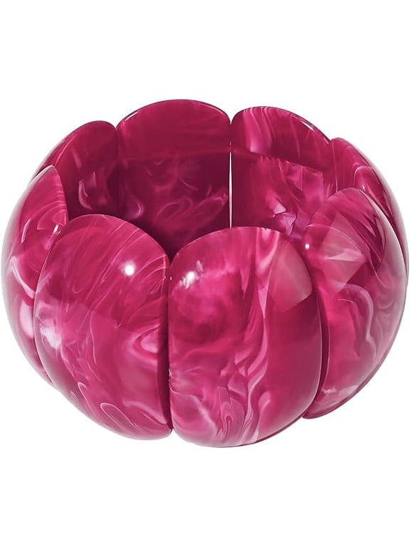 Chunky Bracelets for Women Acrylic Bangle Resin Bracelets Colorful Thick Jewelry