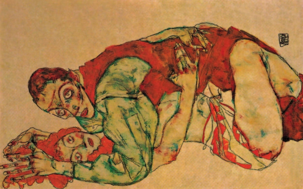 Coitus 1915 Canvas Art - Egon Schiele (18 x 24)