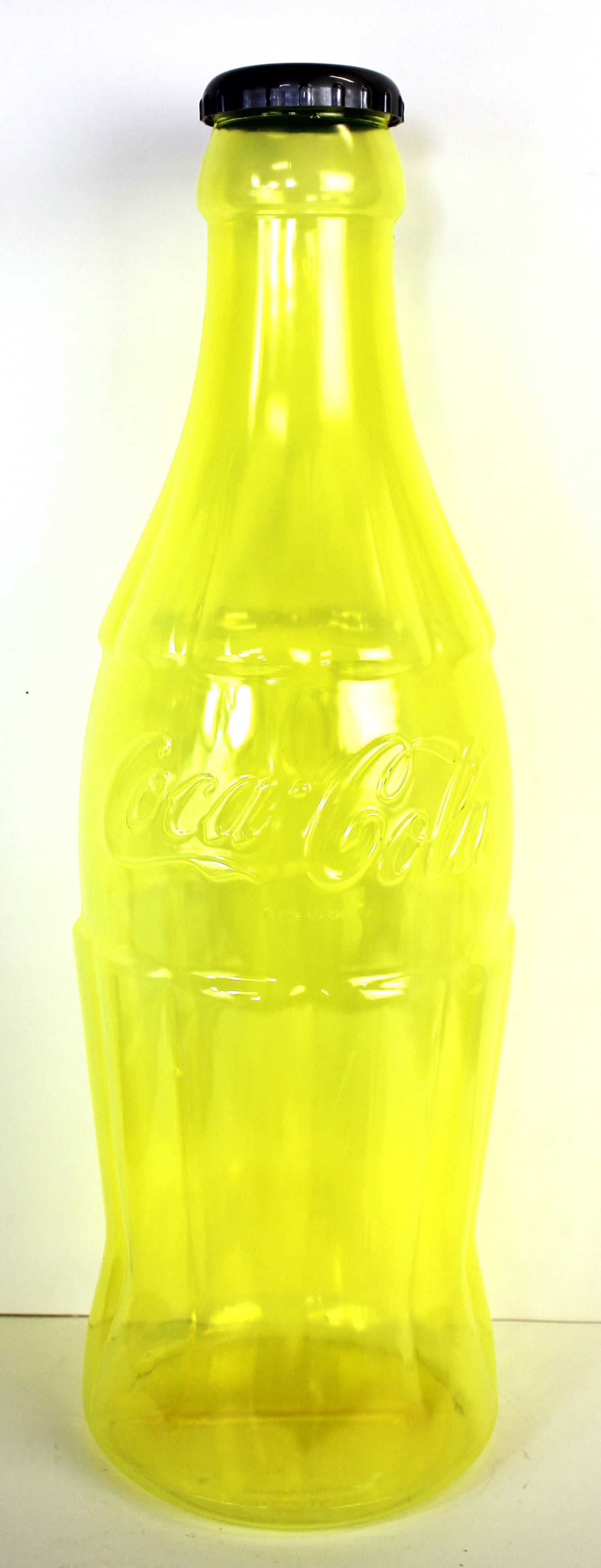 Coke Bottle Bank 22" Neon Yellow