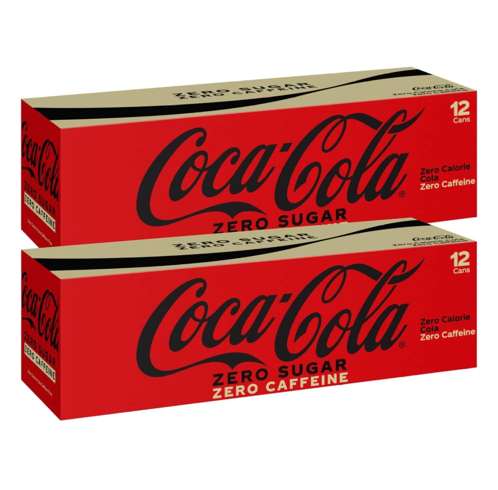 Coke Zero Caffeine Soda 12 oz Cans Bundled by UooMi (24 Pack)