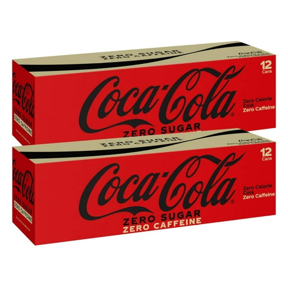 Coke Zero Caffeine Soda 12 oz Cans Bundled by WDNMD9418 (24 Pack)