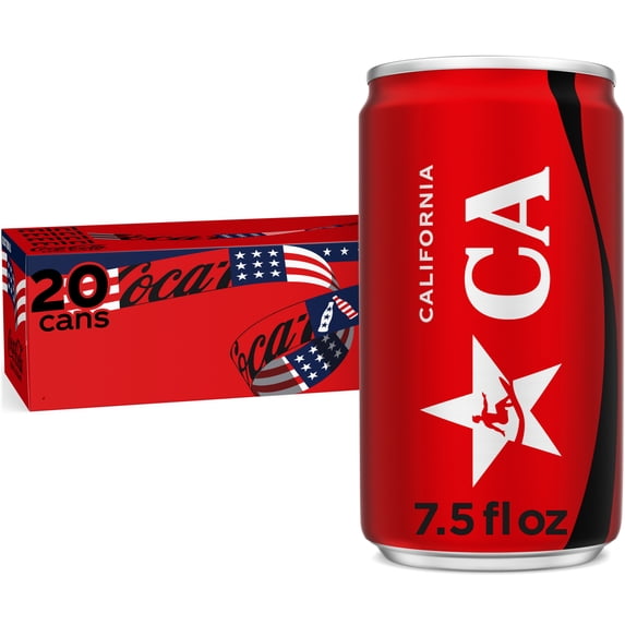 Coca-Cola Zero Sugar Cans, 7.5 fl oz, 20 Pack