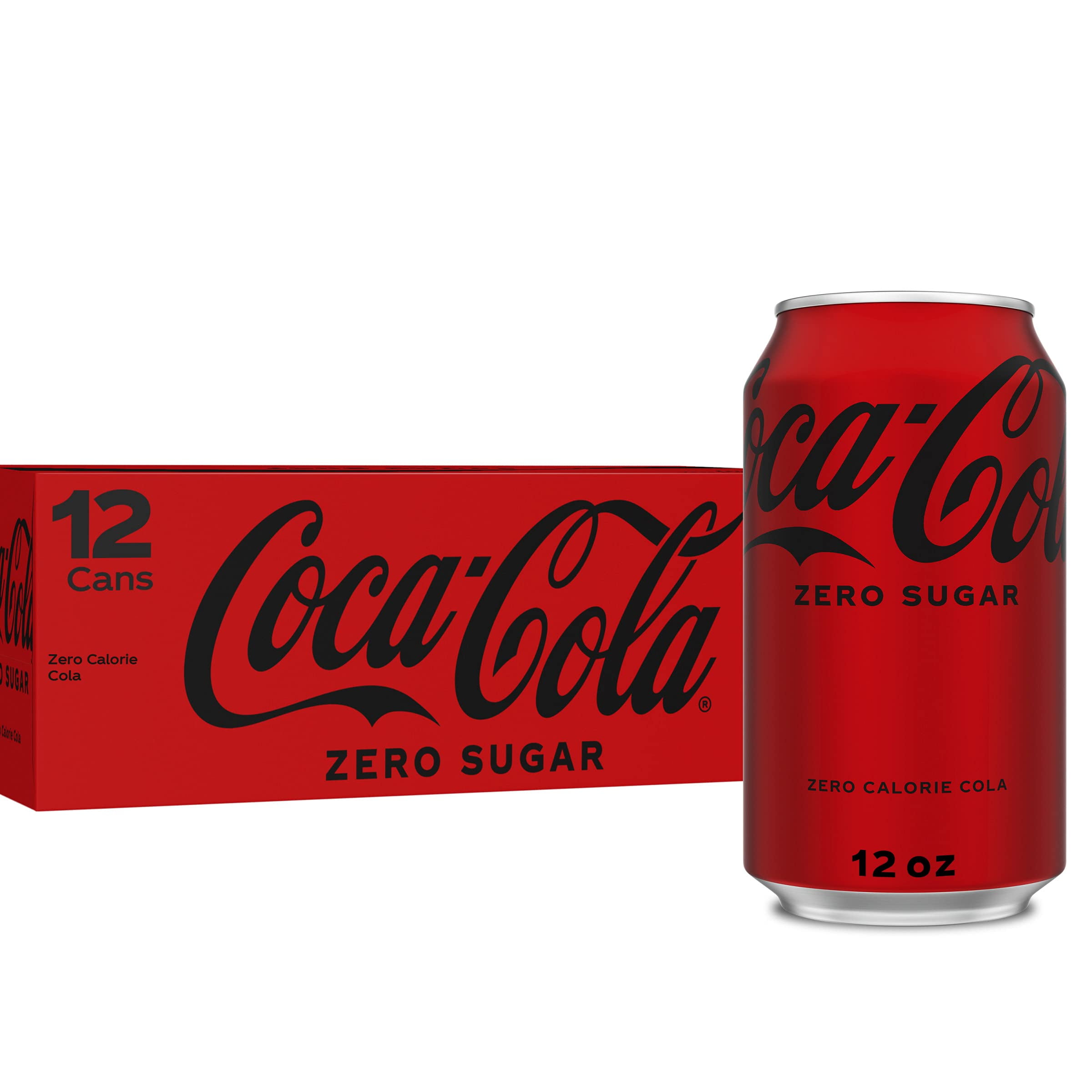 Coke Zero Sugar Cola Soda, 12 Ounce Can (Pack Of 12) (Package May Vary ...