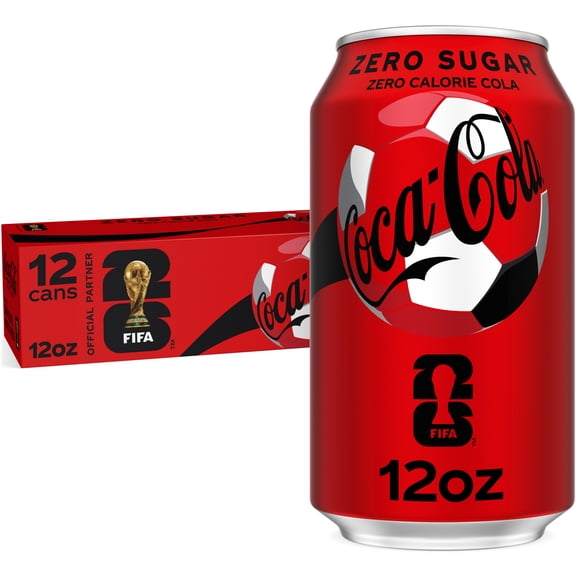 Coca-Cola Zero Sugar Soda Pop Fridge Pack Cans, 12 fl oz, 12 pack