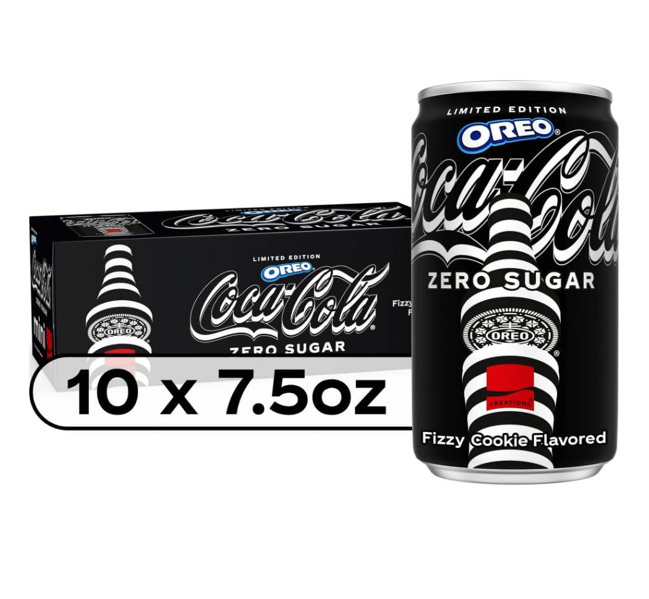 Coke Zero Sugar Soda (10 Pack of 7.5oz Mini Cans) Limited Ed. Fizzy