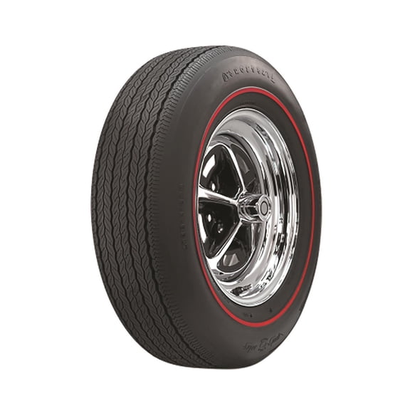 Firestone 62500 Wide Oval Tire, Redline, FR70-15