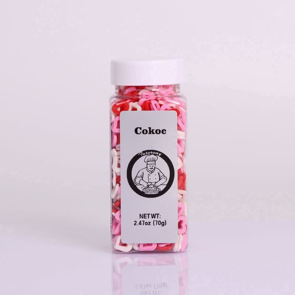 Cokoc Open Heart Sprinkles Mix -Multi-Color Sprinkles 2.46oz