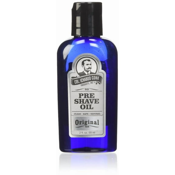 Col. Conk Pre Shave Oil, Lightweight Pre Shaving Oil for Mens Shaving and Beard Care Kit, 2 fl oz