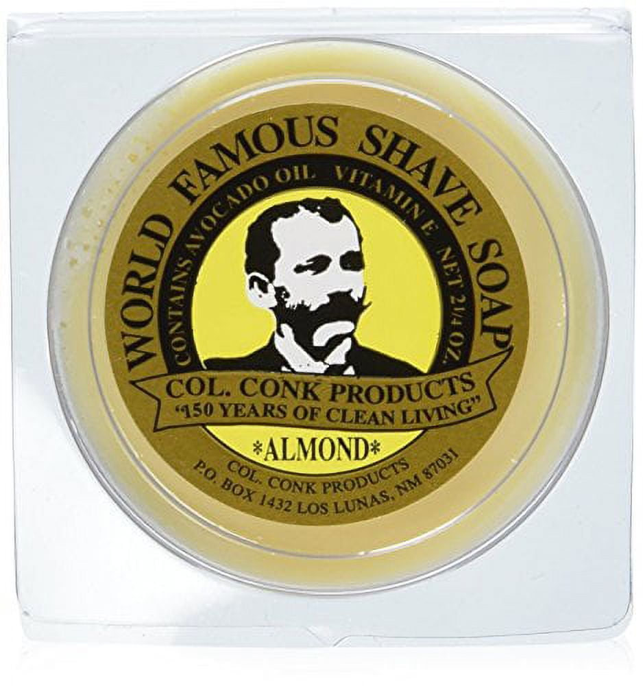 Col. Conk Almond Shaving Soap 3.75 Ounce Large