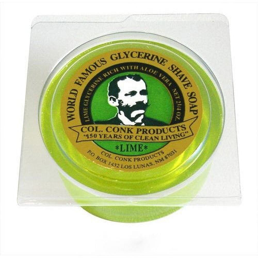 Col. Conk Glycerine Shave Soap 2.25 oz (Lime)