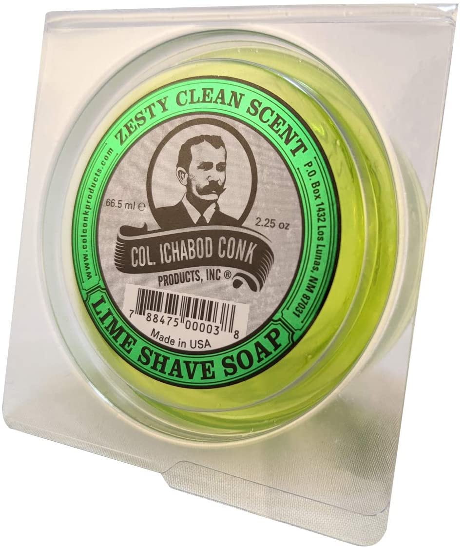 Col. Conk Lime Glycerine Shave Soap 2.25 oz.