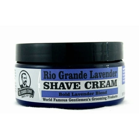 Col. Conk Natural Shave Cream for Men, Shaving Cream with Essential Oils, Rio Grande Lavender, 160ml