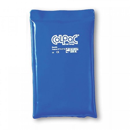 ColPaC General Purpose Cold Pack, Vinyl/Gel, Half Size (7.5 Inches x 11 Inches), Reusable, Blue, 1 Count